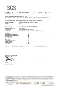 Țesătură țesută în verde închis pentru jachete Certificatele SGS